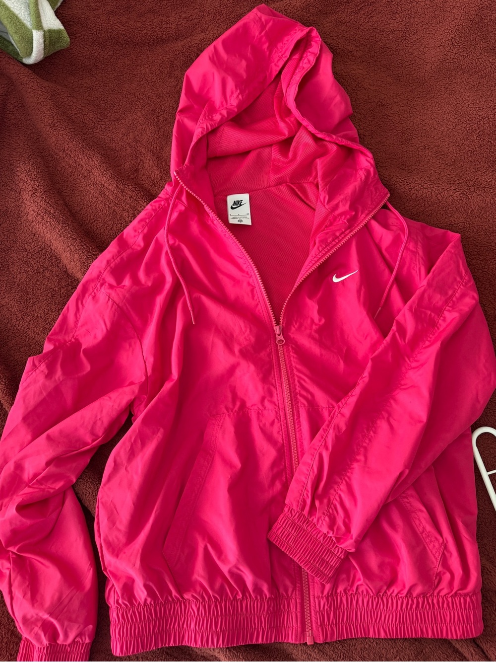 Nike Hot Pink Hooded Windbreaker Jacket
